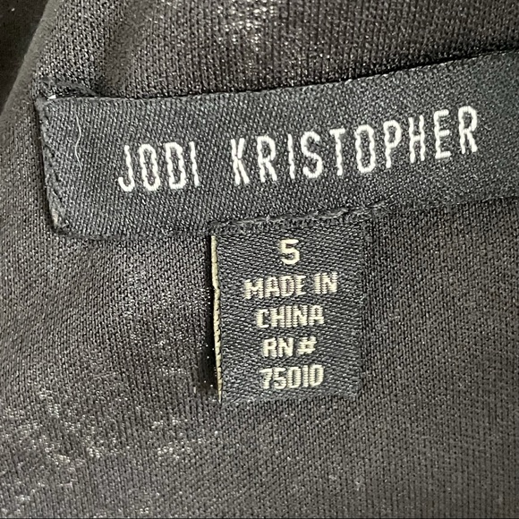 $10 SALE Jodi Kristopher Lace Sequin Crop Top Size 5 - Picture 7 of 9